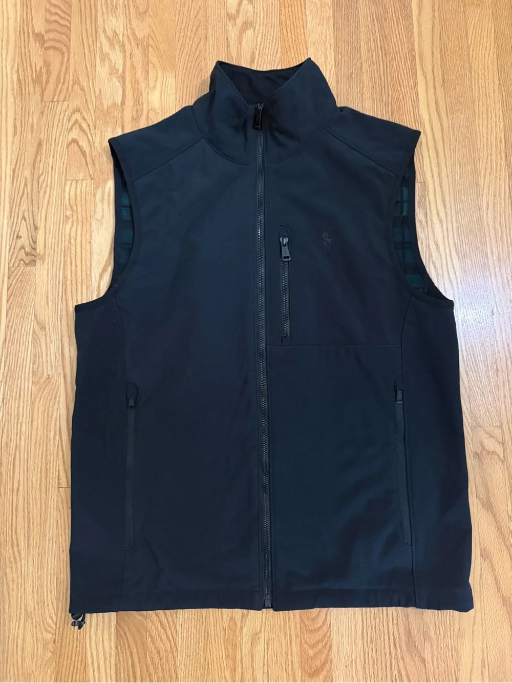 Men's Navy Performance Vest with Zip Pocket - Polo by Ralph Lauren Sz S